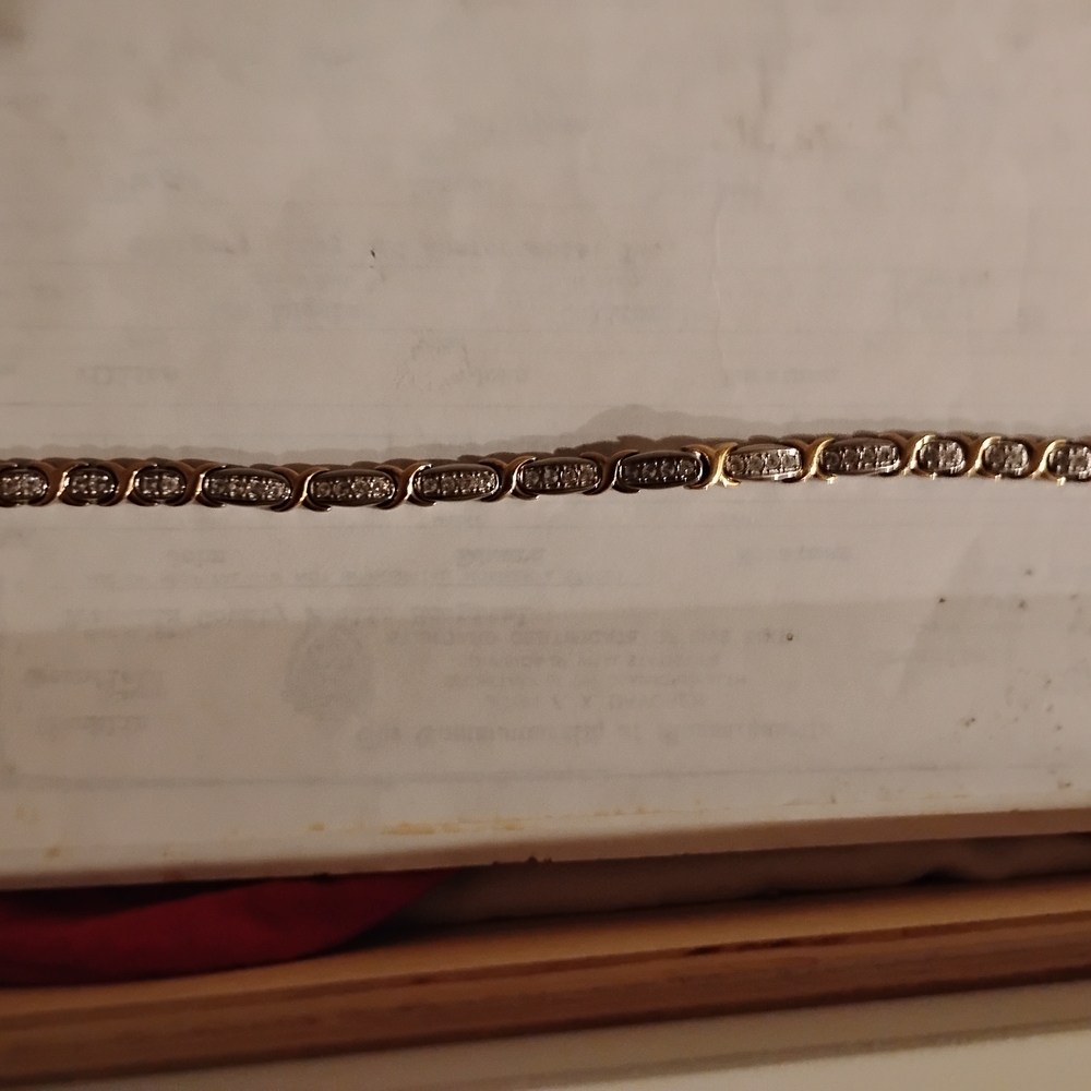 Everyday Style Gold and Silver Bracelet With Cubic Zirconiums
